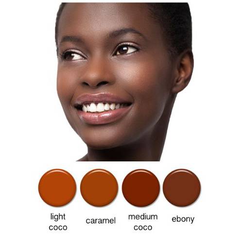 Art of Air 4pc DARK Complexion Professional Airbrush Cosmetic Makeup Set 1/2 oz bottles