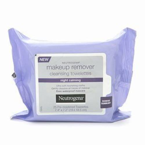 Neutrogena Makeup Remover Cleansing Towelettes Night Calming, 25 Count, 3pk