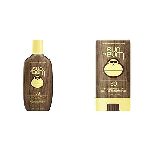 Sun Bum Original Sunscreen Lotion, SPF 30 and Sun Bum Premium Face Stick, SPF 30