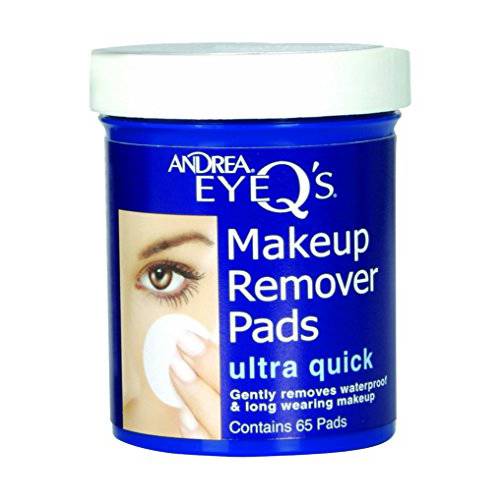 Andrea Eye Q’s Ultra Quick Eye Makeup Remover Pads, 65-Count (Pack of 6)