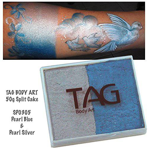 TAG 2 Color Split Cake - Pearl Blue and Pearl Silver (50 gm)