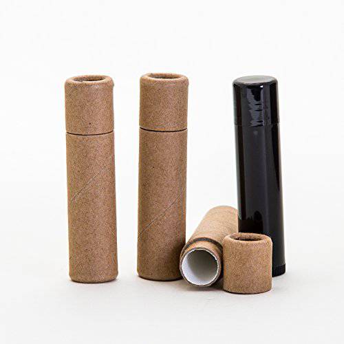 1/5 OZ Kraft Paperboard Lip Balm/Salve/Cosmetic/Lotion Tubes x50