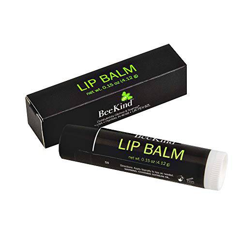 BeeKind Lip Balm - 0.15oz - Luxury Lip Balm, 100% Natural Sweet Flavor, Nourishing Aloe Vera, Unisex, Daily Use, Travel, and Gifting