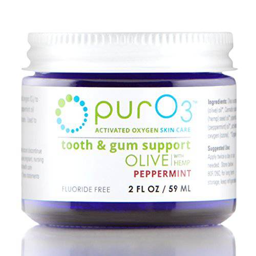 PurO3 Tooth and Gum Support (Peppermint) - Ozonated Oil for Teeth and Gums