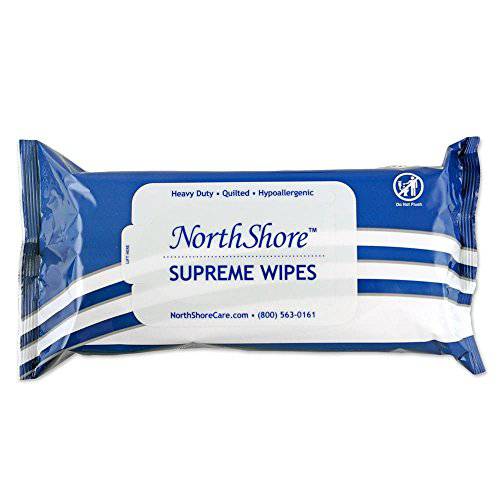 NorthShore Supreme Heavy-Duty Quilted Wipes, X-Large, 9 x 13 in., 50 ct, 3-Pack