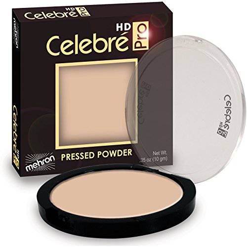 Mehron Makeup Celebre Pro-HD Pressed Powder Face & Body Makeup (.35 oz) (Dark 0)
