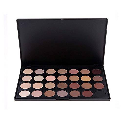Pure Vie Professional Highlight Eyeshadow Palette Makeup Contouring Kit - 28 Colors Highly Pigmented Nudes Warm Natural Matte Shimmer Cosmetic Eye Shadows Pallet Powder Palette - Holiday Gift Set
