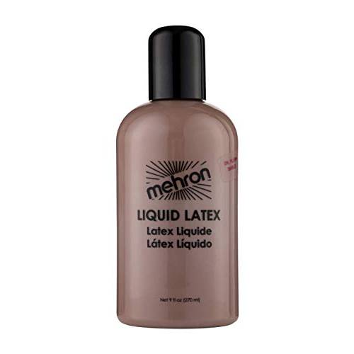 Mehron Makeup Liquid Latex (9 oz) (Dark Flesh)