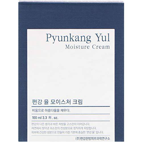 Pyunkang Yul Moisture Cream - Korean Skin Care Face Cream - Facial Moisturizer for dry and combination skin types - Natural Ingredients Shea Butter, jojoba seed oil deeply moisturize Skin - 3.4 Fl oz