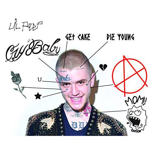 Fashion Tats Lil Peep Temporary Tattoos | Includes Face, Neck & Hands | REALISTIC | Skin Safe | MADE IN THE USA| Removable