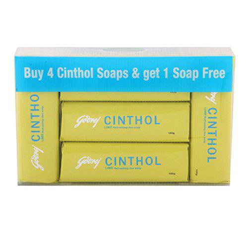 ANMOL COLLECTIONS Cinthol Lime Soap, 100g (Pack of 4) with 100g Free