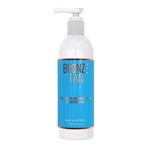 Bronze Tan Coconut Gradual Self Tanning Lotion and Tan Extender, Enriched with Aloe Vera, and Vitamin E, For a Streak-free Sunless Tan (200ML)