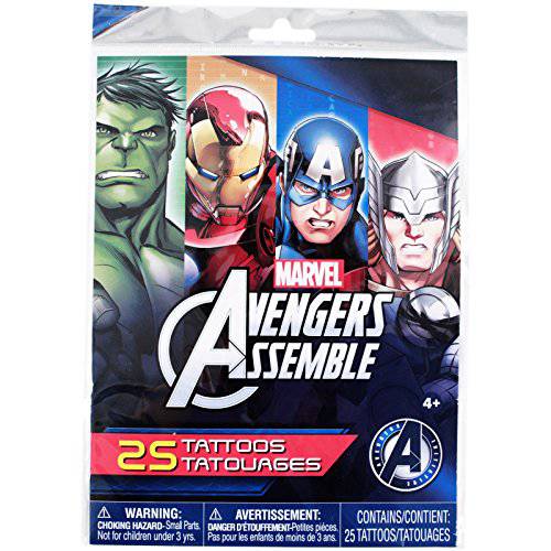 Marvel Avengers Assemble 25 Temporary Tattoos