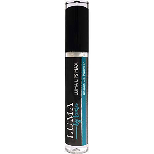 Luma Lips Max - Moisturizing Lip Plumper Gloss for Aging and Thinning Puckers - Pout Enhancer Lip Care Products with Peptide, Vitamin E and Hyaluronic Acid - Plumping Lip Gloss - Clear and Glossy
