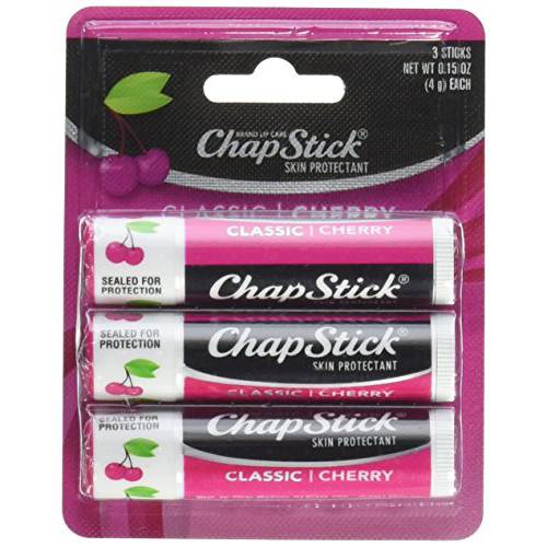 ChapStick Lip Balm, Classic Cherry, 0.15 Ounce (Pack of 6)