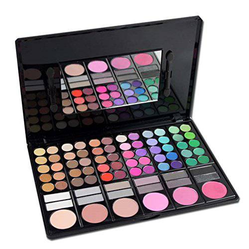 FantasyDay Pro Makeup Gift Set All In One Makeup Palette Cosmetic Contouring Kit 78 Colors Eyeshadow Palette with Blush, Face Powder and Lip Gloss 2 - Ideal Gift for Holiday