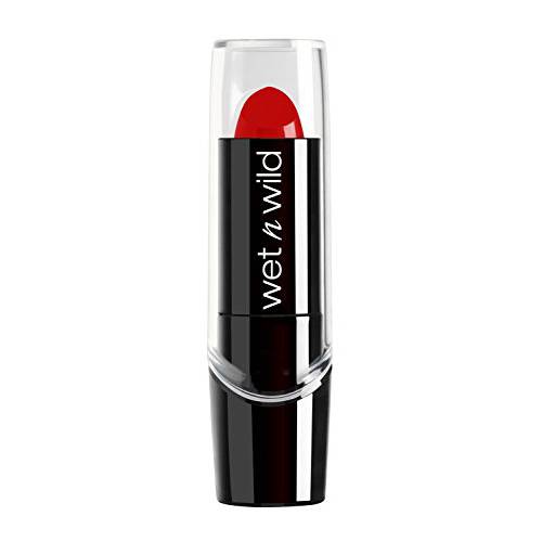 Wet n Wild Silk Finish Lipstick| Hydrating Lip Color| Rich Buildable Color| Hot Red,0.13 Ounce (Pack of 1)