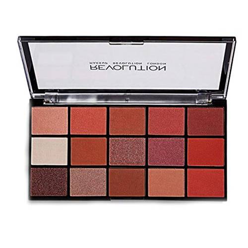 Makeup Revolution Reloaded Palette, Makeup Eyeshadow Palette, Includes 15 Shades, Lasts All Day Long, Vegan & Cruelty Free, Iconic Division, 16.5g