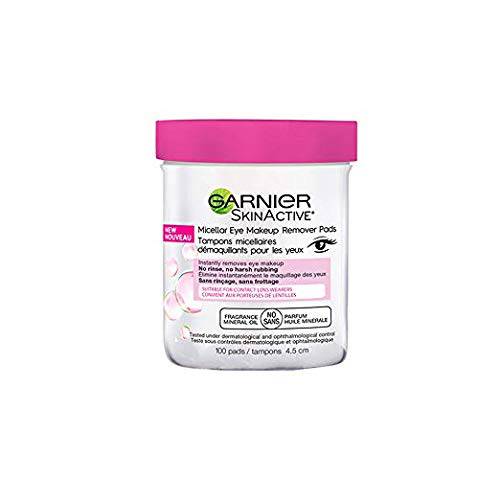 Micellar Eye Makeup Remover Pads, 100 Pads (Pack of 2)