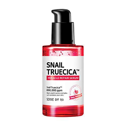 SOME BY MI Snail Trucica Miracle Repair Serum / 1.69Oz, 50ml / Made from Black Snail Mucin for Sensitive Skin / Soothing and Calming Effect / Damaged Skin Solution / Strengthen Skin Barrier and Elasticity / Korean Skincare