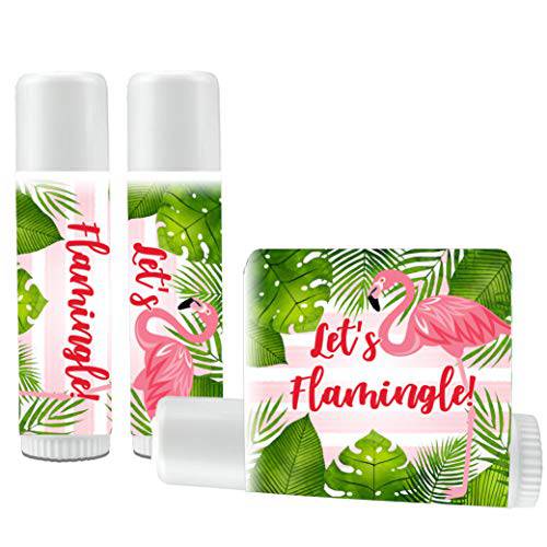 12 Flamingo Lip Balms - Let’s Flamingle - Flamingo Party Favors - Flamingo Party - Flamingo Bridal Shower - Flamingo Birthday