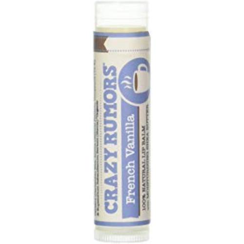 Crazy Rumors French Vanilla Lip Balm. 100% Natural, Vegan, Plant-Based, Made in USA.