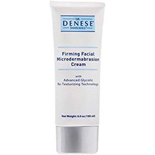 Dr. Denese SkinScience Firming Facial MicroDermabrasion Cream Refresh with Botanical Ingredients - Dual Physical Peel & Chemical Exfoliant For Glowing Radiant Skin - Paraben-Free, Cruelty-Free - 6oz