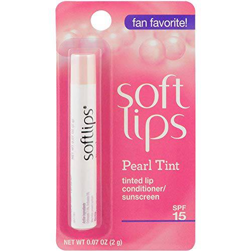 Softlips SPF-15 Pearl Tint Lip Conditioner, 1 Stick (Pack of 8)