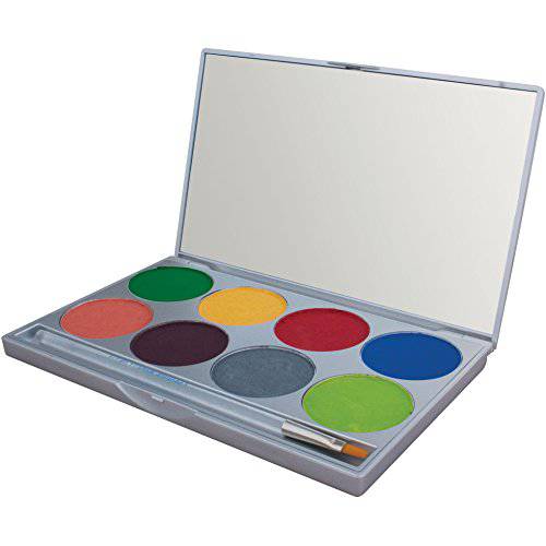 Mehron Makeup Paradise AQ Face & Body Paint 8 Color Palette (Tropical) - Face, Body, SFX Makeup Palette, Special Effects, Face Painting Palette for Art, Theater, Halloween, Christmas Gifts and Cosplay