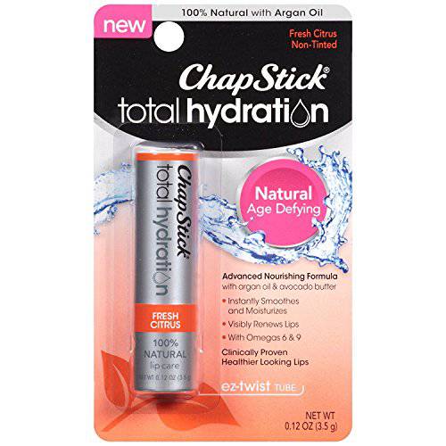 ChapStick Total Hydration Fresh Citrus, 0.12 Ounce (Pack of 2)