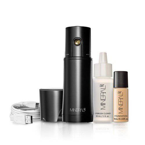 Mineral Air Complexion Starter Kit | Flawless Mineral Foundation Application - Porcelain