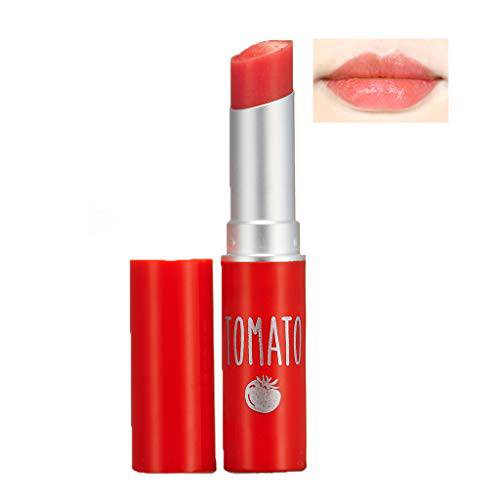 SKINFOOD Tomato Jelly Tint Lip (03 Orange Tomato) - Moisturizing Tinted Lip Balm with Tomato Extracts, Healthy Looking Long Lasting Natural Lip Makeup - Natural Tinted Lip Balm - Lip Balm with Color