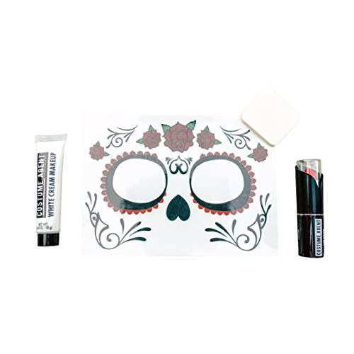 Day of the Dead Costume Makeup Cosmetic Kit
