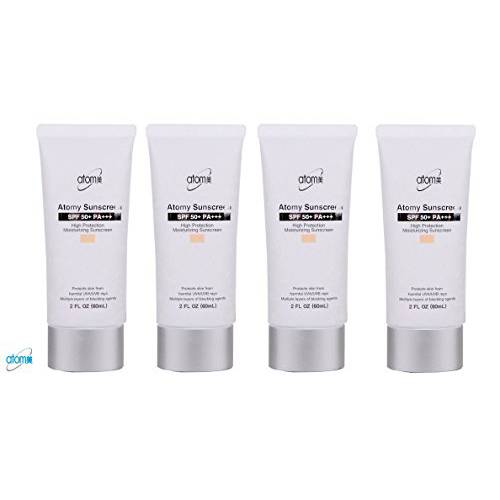 Atomy Sunscreen SPF 50 + Pa +++ Herb Skin Care Uv Sun Protection Beige 4 Pcs 1 Set