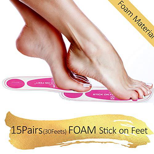 30 Pairs(60 Feets) of Spray Tan Feet Pads PRO Sunless Airbrush Spray Tanning Tent Foot Protection