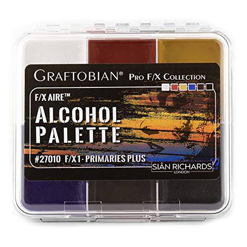 Graftobian F/X Aire Alcohol Activated Palette - SFX Makeup (F/X 1 - Primaries Plus)