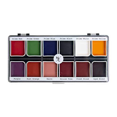Narrative Cosmetics FX Alcohol-Activated 12 Colors Makeup Palette, Highly Pigmented Professional Makeup for the Stage, Film, Costumes, Cosplay, SFX, Performance Arts