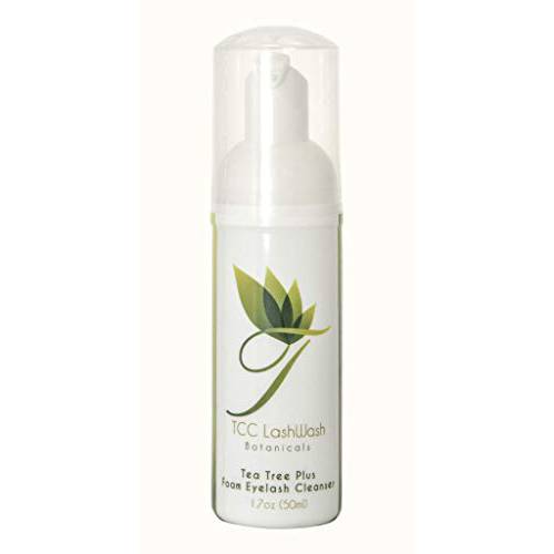 TCC LashWash Eyelash Extension Cleanser with Natural Tea Tree- Gentle Foam Cleanser/Makeup Remover 50ml