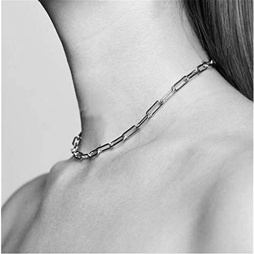 Cathercing Women Choker Necklace Chain Thin Link Necklace for Women Trendy Jewelry Necklaces Chains Punk