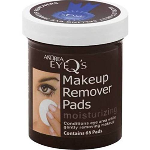 Andrea Eye Q’s Eye Make-Up Remover Pads Moisturizing 65 Each (Pack of 7)