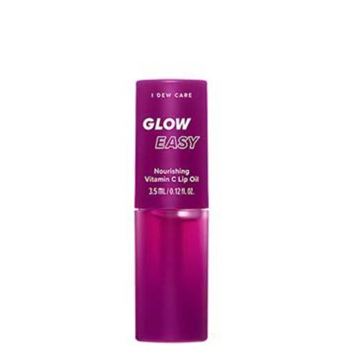 I DEW CARE Lip Oil Gloss - Glow Easy | Tinted Moisturizing Jojoba Seed Oil with Vitamin C, 0.12 Fl Oz