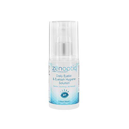 Zenoptiq 0.0085% Hypochlorous Acid Daily Eyelid and Eyelash Hygiene Solution Gel, Gentle Eyelid and Eyelash Cleansing Gel (2 oz / 60 ml Bottle)