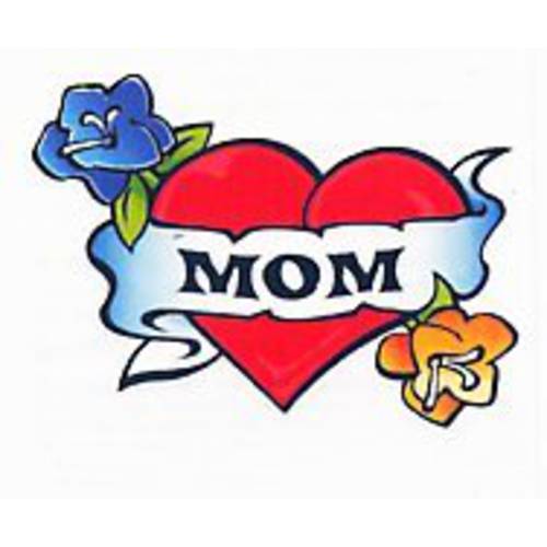 Mom Heart & Flowers Temporary Tattoos (3-Pk) | Skin Safe | MADE IN THE USA| Removable