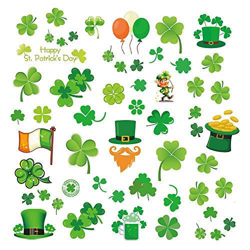 St Patricks Day Tattoos,16 Unique Sheets, 140 Pcs St Patricks Day Stickers, St. patrick’s Day Temporary Tattoos Shamrock, Amazing Irish St Patricks Day Decorations Party Favors, A HIT for Your event