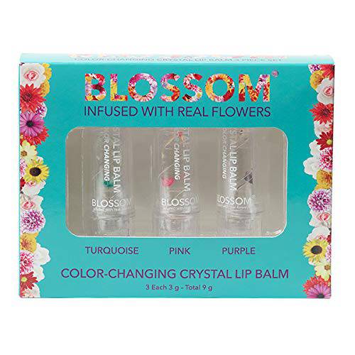 3 Piece Set - Color-Changing Crystal Lip Balm
