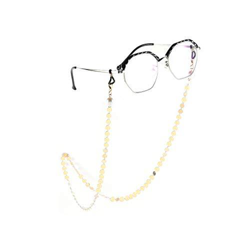 YienDoo Boho Women Eyeglass Chains Pearls and Sequins Eyeglass Accessories Eyewear Retainer Strap Holder
