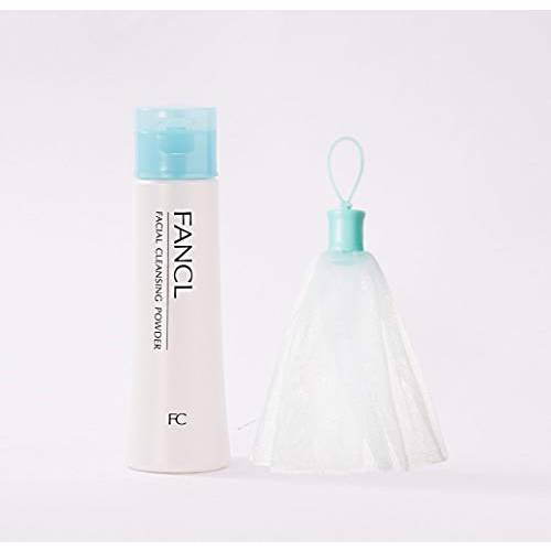 FANCL Facial Cleansing Powder - 100% Preservative Free, Clean Skincare for Sensitive Skin [US Exclusive Edition] … (WITH Foaming Net)