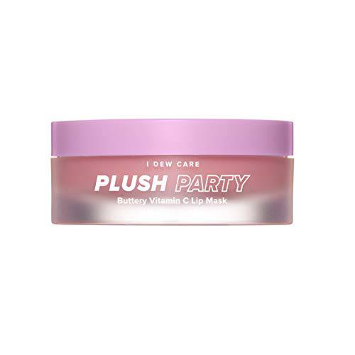 I Dew Care Lip Mask - Plush Party | Overnight Moisturizing Vitamin C Sleeping Balm, With Cocoa Butter For Dry Lips, 0.42 Oz