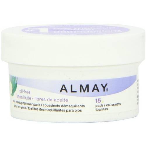 Almay - Oil Free Eye Makeup Remover - Travel Size (15 Pads) by Almay