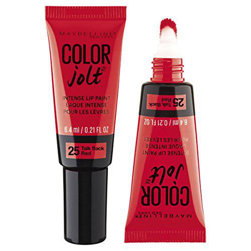 Maybelline Lip Studio Color Jolt Intense Lip Paint, Talk Back Red, 0.21 fl. oz.